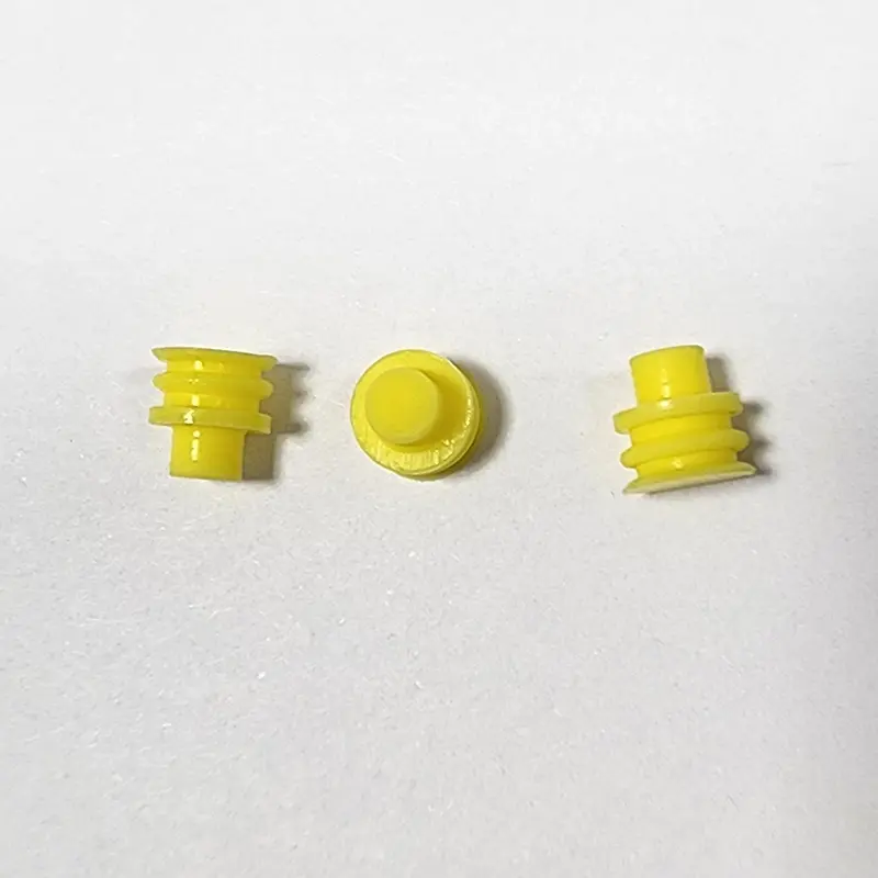 Tappo di connettore impermeabile giallo da 6 mm